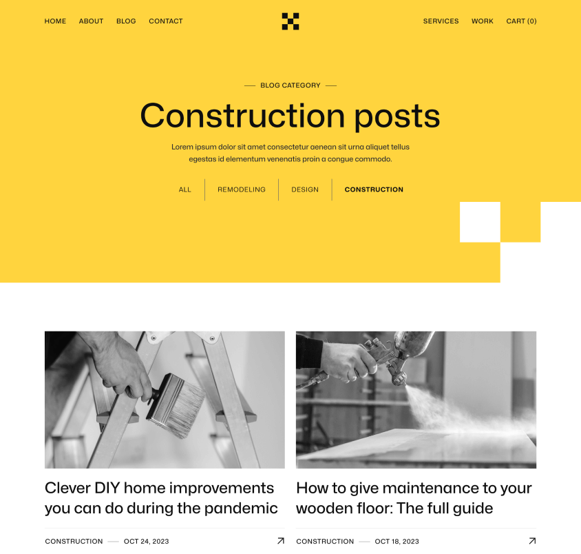 Contructify X - Blog Category Page - Construction HTML Template