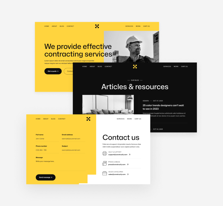 Contructify X - 40+ Sections - Construction HTML Template