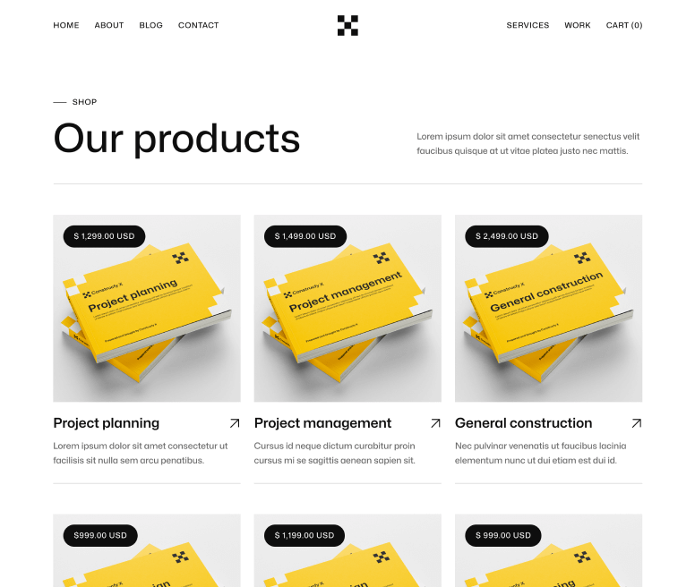Contructify X - Shop Page - Construction HTML Template