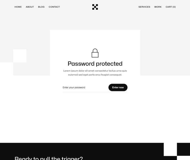 Contructify X - Password Protected Page - Construction HTML Template